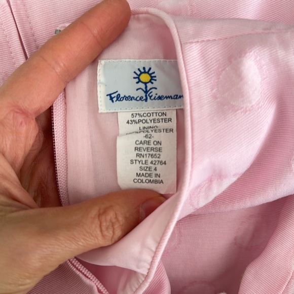 Florence Eiseman size 4 sundress pink with white flowers - Picture 6 of 7